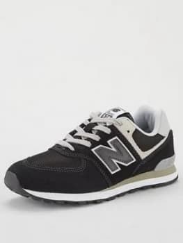 New Balance 574 Junior Trainers - Black