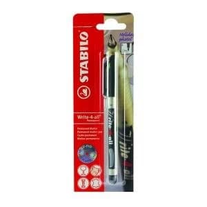 Stabilo Write-4-All Marker Fine .7mm Blister BlackPack of 10 B-13842
