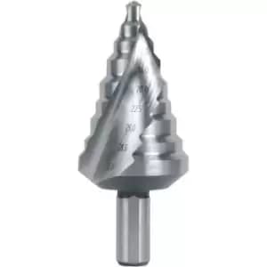 RUKO 101096 Step drill bit 6 - 32mm HSS Total length 76mm Triangular shank