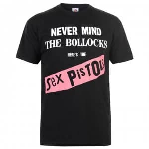 Official Sex Pistols T Shirt - Black Never
