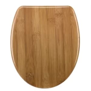 Soft Close Toilet Seat Duroplastic Quick Release for Easy Clean Antibacterial Bathroom Toilet Lid Different Designs Universal Modern Durable Bamboo