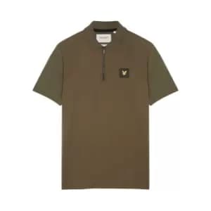 Lyle and Scott Contrast Short Sleeve Polo Shirt Mens - Green