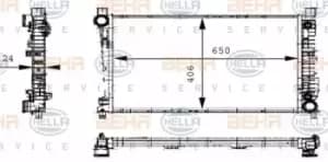 x1 Behr Heat Exchanger 8MK376714-334 Genuine replacement part for Car Made in CN