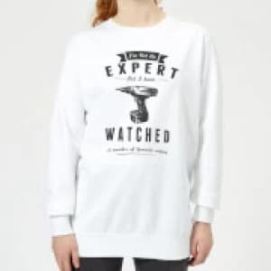 Im not an Expert Womens Sweatshirt - White - 3XL