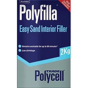 Polycell Trade Polyfilla Easy Sand Interior Powder Filler - 2kg
