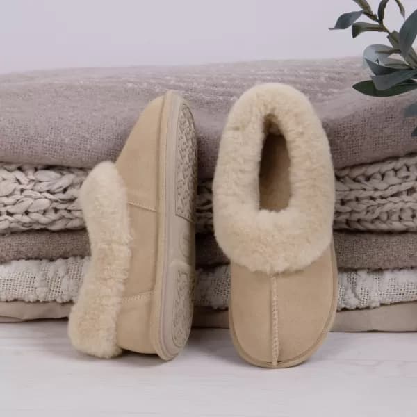 Just Sheepskin Classic Sheepskin Slippers Caramel