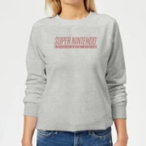 Nintendo SNES Womens Sweatshirt - Grey - L