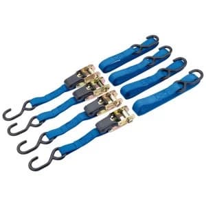 Draper 250kg Ratcheting Tie Down Straps (5M x 25mm) (4 Piece)
