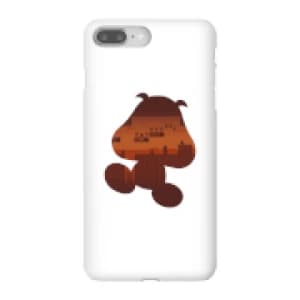 Nintendo Super Mario Goomba Silhouette Phone Case - iPhone 8 Plus - Snap Case - Gloss