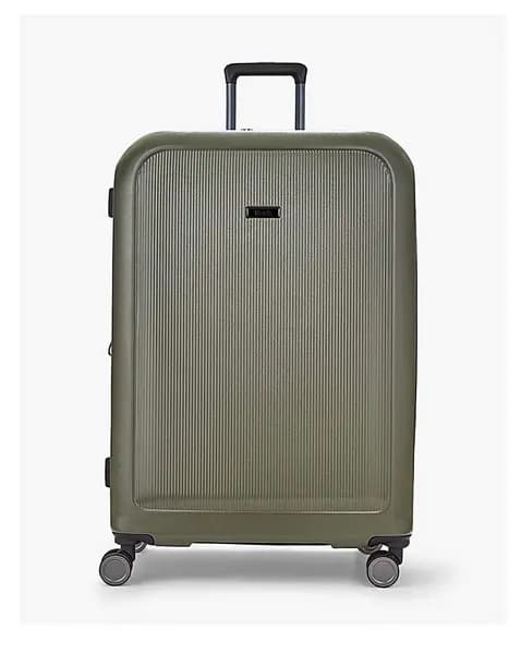 Rock Luggage Austin EA63801 8 Wheel Hardshell Large Olive Green Suitcase