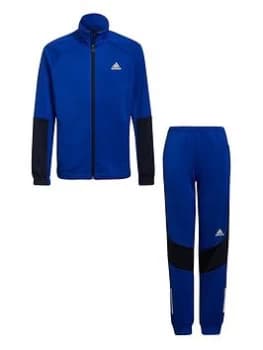 adidas Junior Boys XFG AEROREADY Tracksuit - Blue/White, Size 11-12 Years