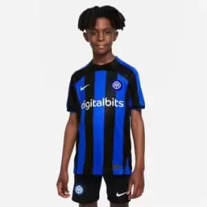 Nike Inter Milan Home Shirt 2022 2023 Juniors - Blue