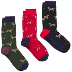 Joules Mens Striking 3 Pack Cotton Blend Casual Socks UK Size 7-12