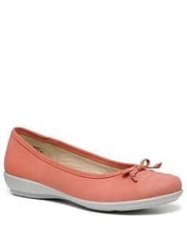 Hotter Emmy Ballet Pumps - Coral