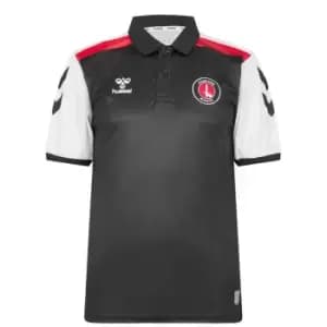 Hummel Charlton Athletic Polo Shirt Mens - Black