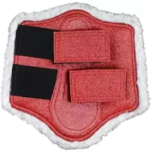 HY Equestrian Equestrian Glitzy Brushing Boots - Red
