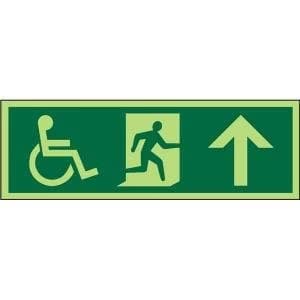 Stewart Superior PDPSP094SRP Screw Plastic Sign 450x150 Wheel Chair