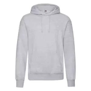 Fruit Of The Loom Mens Hooded Sweatshirt / Hoodie (4XL) (Heather Grey)