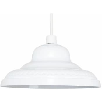 Minisun - Vintage Retro Metal Easy Fit Ceiling Pendant Lamp Shade - White
