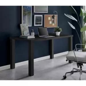 Furniture Box Pivero Black High Gloss Home Office Writing Desk Large