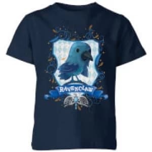 Harry Potter Kids Ravenclaw Crest Kids T-Shirt - Navy - 11-12 Years