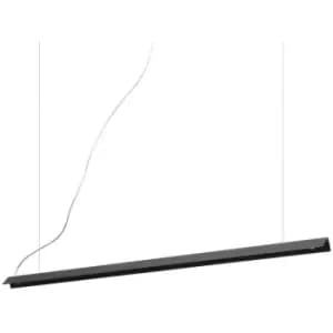 Ideal Lux V-Line Integrated LED Pendant Ceiling Light Black 3000K