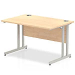 Impulse Cantilever 1200 Rectangle Desk Maple
