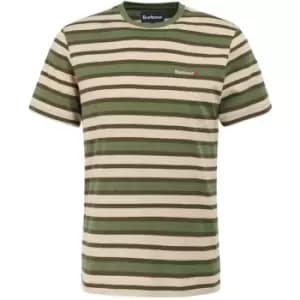 Barbour Crundale Stripe T-Shirt - Green
