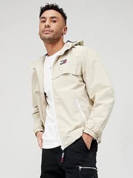 Tommy Jeans Chicago Windbreaker Jacket - Savannah Sand, Savannah Sand Size M Men