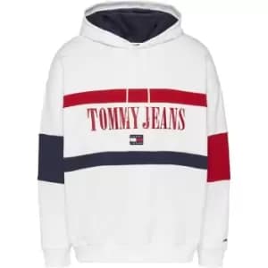 Tommy Jeans Tjm Skater Archive Block Hoodie - White
