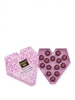 Keats Dark Chocolate Truffles With Rose Flavour In A Heart Shape Box