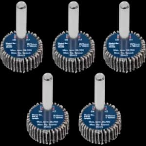 Sealey Flap Wheels Pack Of 5 25mm 10mm 40g