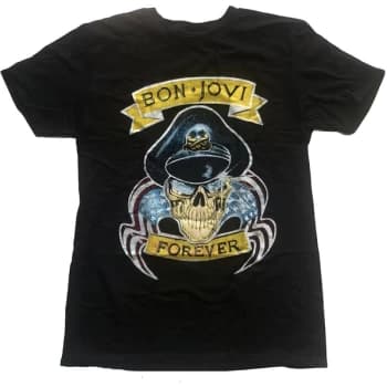 Bon Jovi - Forever Unisex Large T-Shirt - Black
