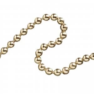 Faithfull Ball Chain Polished Brass 3.2mm 10m