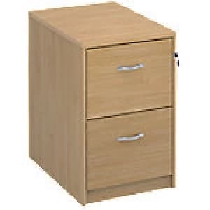 Dams International Filing Cabinet Deluxe Executive Oak 480 x 655 x 730 mm