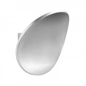 1 Light Indoor Wall Uplighter Polished Aluminium