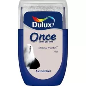 Dulux Once Mellow Mocha Matt Emulsion Paint 30ml
