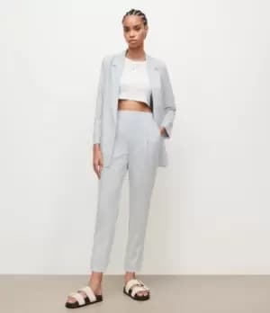 AllSaints Womens Aleida Tri Trousers, Powdered Blue, Size: 12