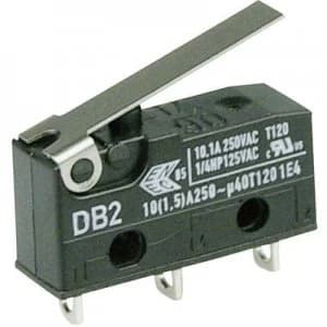 Cherry Switches Microswitch DB2C A1LB 250 V AC 10 A 1 x OnOn momentary