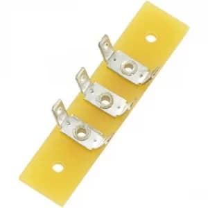 Tru Components Terminal Strip 3 Poles Epoxy 44 x 10 x 1.6mm