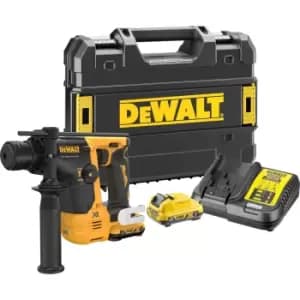 DEWALT DCH072 12v XR Cordless Brushless Ultra Compact SDS Plus Hammer 2 x 3ah Li-ion Charger Case