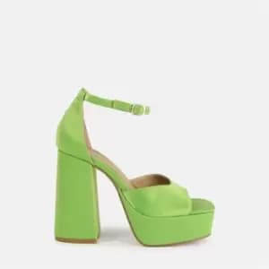 Missguided Extreme platform heeled sandal - Green