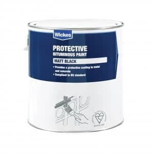 Wickes Metal and Concrete Bitumen Paint - Black 2.5L