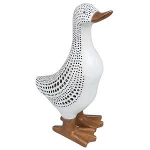 Decor Dot Duck Black White Small Ornament