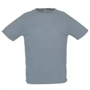 SOLS Mens Sporty Short Sleeve Performance T-Shirt (3XL) (Pure Grey)