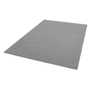 Antibes AN07 Light Grey Arrow 160cm x 230cm Rectangle - Grey