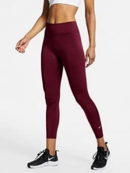 Nike One Legging - Dark Beetroot , Dark Beetroot, Size L, Women