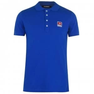 Diesel Chest Logo Polo Shirt - 8II Mid Blue