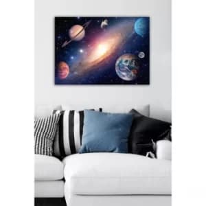 334263254-5070 Multicolor Decorative Canvas Painting