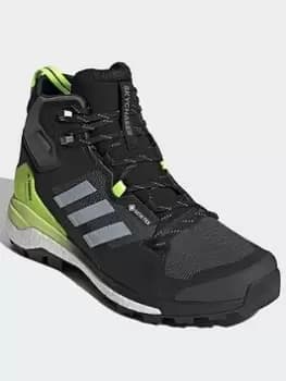 adidas Terrex Skychaser 2 Mid Gore-tex Hiking Shoes, Black/Silver/Grey, Size 8.5, Men